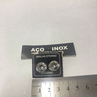 Brinco Masculino e Feminino Zirconia em Aço inox / Ponto de Luz em Oferta na Shopee