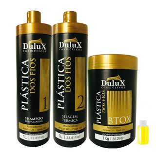 Plástica Dos Fios Selagem Progressiva Dulux Botox Capilar óleo de Argan