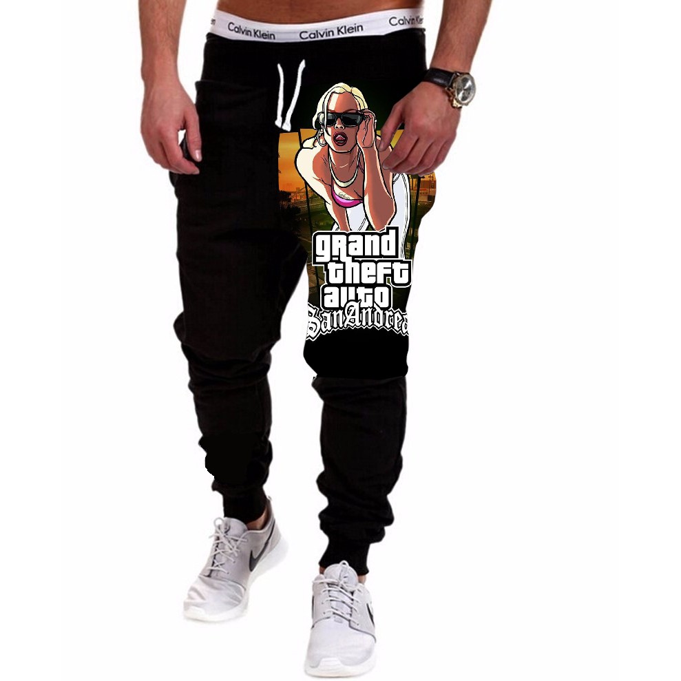 Calça Masculina de Moletom Estampada por Sublimação GTA San Andreas A208