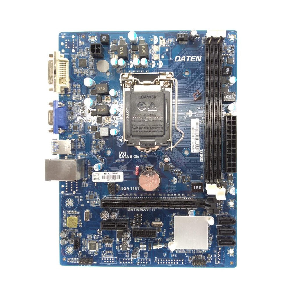Placa mãe 1151 - i3/i5/i7 DDR3 Daten DH110 MXV (6° e 7° Geração)
