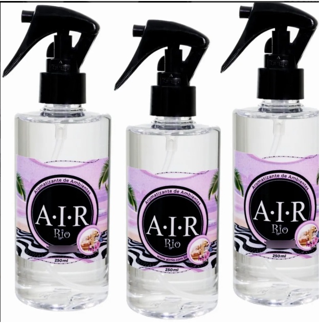 3 Aromatizadores -aroma D Lojas 250ml Cada P/ Guarda Roupa.
