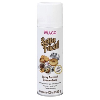 Desmoldante Spray Solta Fácil 400ml Mago Antiaderente Culinário Para Forma Untar Assadeira De Bolo Torta Confeitaria em Oferta na Shopee