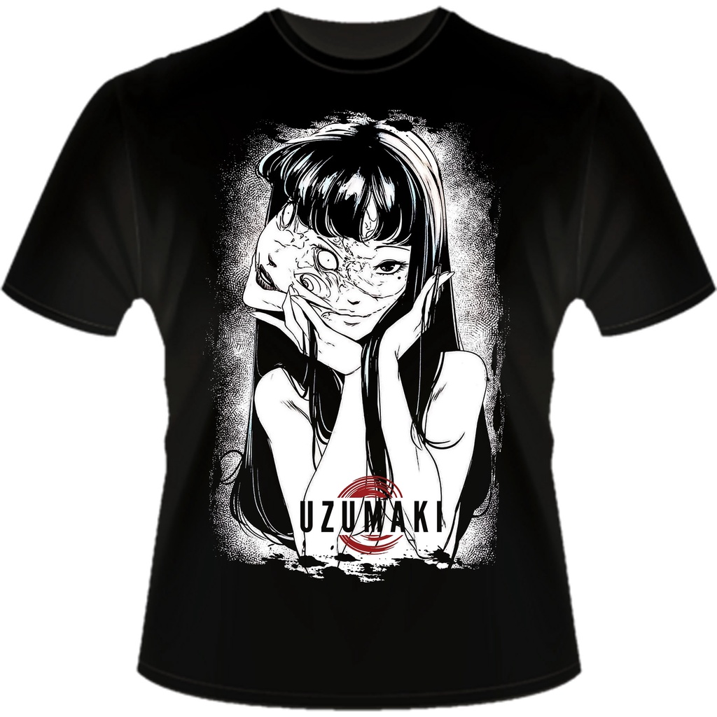 Camisa Uzumaki Junji Ito Horror Mangá Tomie Camiseta Shopee Brasil