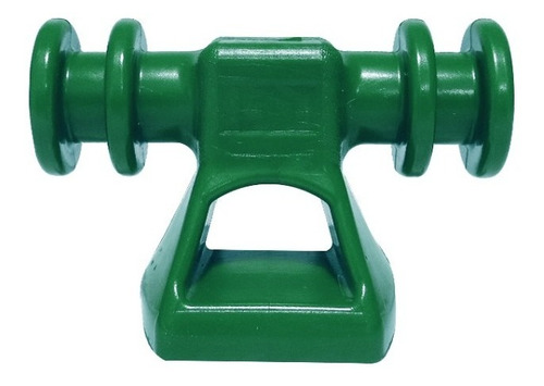 Suporte Roldana Isolador 4 Vias/ranhuras (20 Unid Verde)