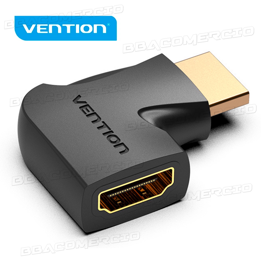 Adaptador Hdmi 90º Graus Em L Macho X Fêmea 1.4 P/ Tv Painel