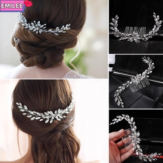 Emi Lindo Coroa De Strass Romântico Para Dama De Honra / Acessórios De Cabelo Para Noivas / Pentes De Cabelo
