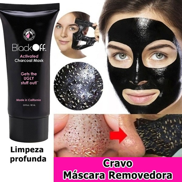 Mascara Facial Mask Black Off Acne Cravo Espinha Limpeza De Pele ...