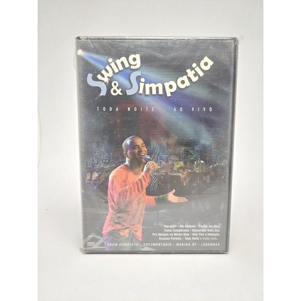Dvd Swing & Simpatia, Toda Noite Ao Vivo - Original