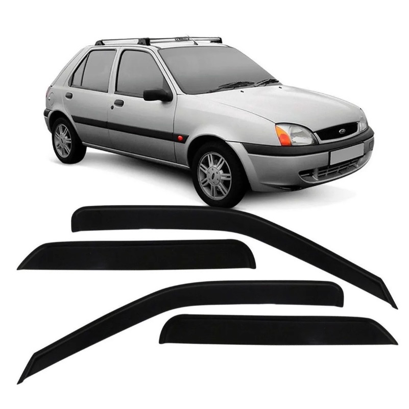 Jogo Calha De Chuva Defletor Fiesta Street Hatch 1996 a 2004 10.011A