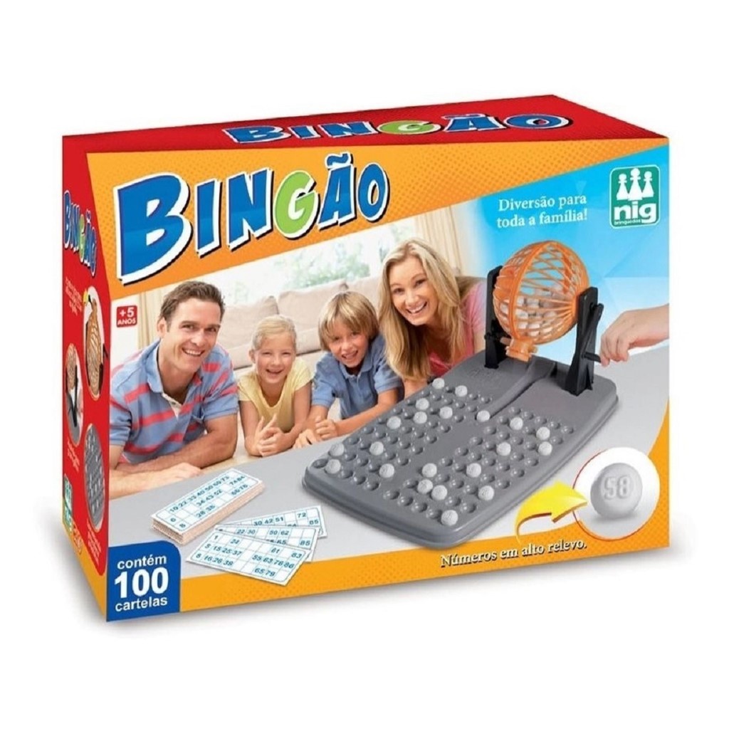 Jogo Bingão Com 100 Cartelas 1050 - Nig em Oferta na Shopee