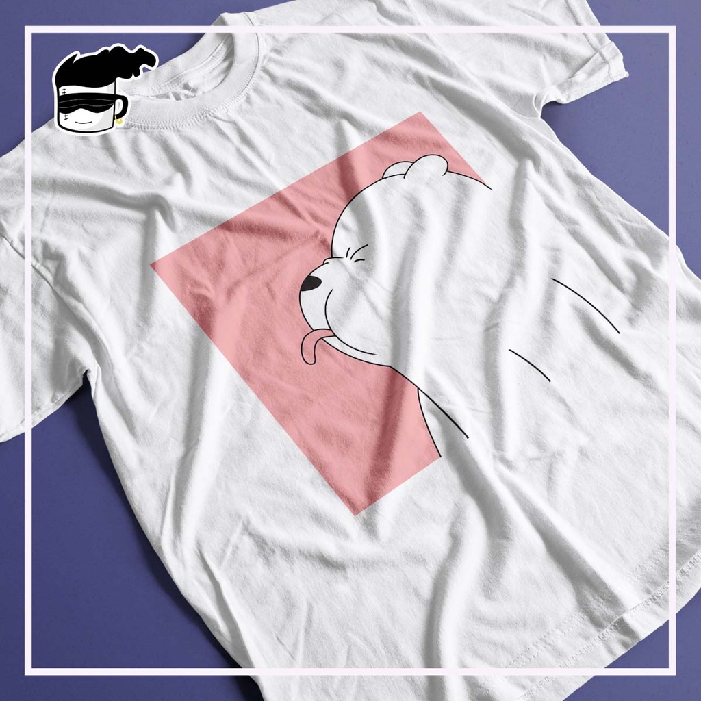 Camiseta Ursos Sem Curso Panda Polar Pardo We Bare Bears