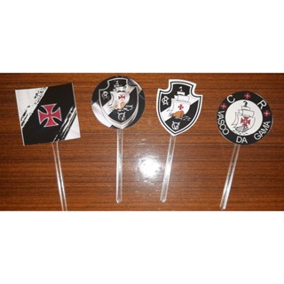 50 Tags Toppers P/ Docinho Vasco, time de futebol para festa, brigadeiro beijinho em Oferta na Shopee