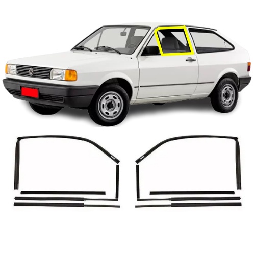 Jogo de Canaleta com Pestana Gol Voyage Parati Saveiro Quadrado em Oferta na Shopee