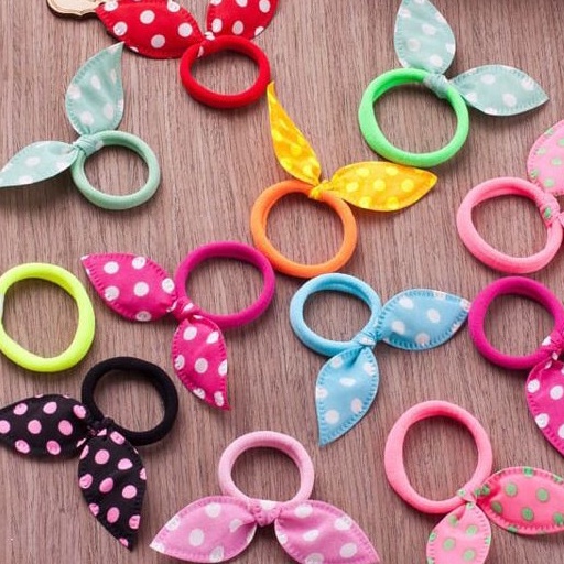 Kit 12-24-48 Unidades xuxinha /Rabicó de cabelo Elásticos Schrunchies Infantil e Adulto Cores Sortidas Amarrador de Cabelo em Oferta na Shopee