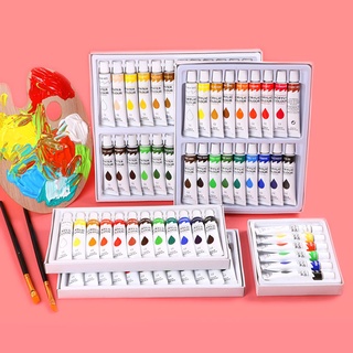 Kit Acrylic color Tinta acrílica 12ML Suprimentos de desenho para estudantes e iniciantes