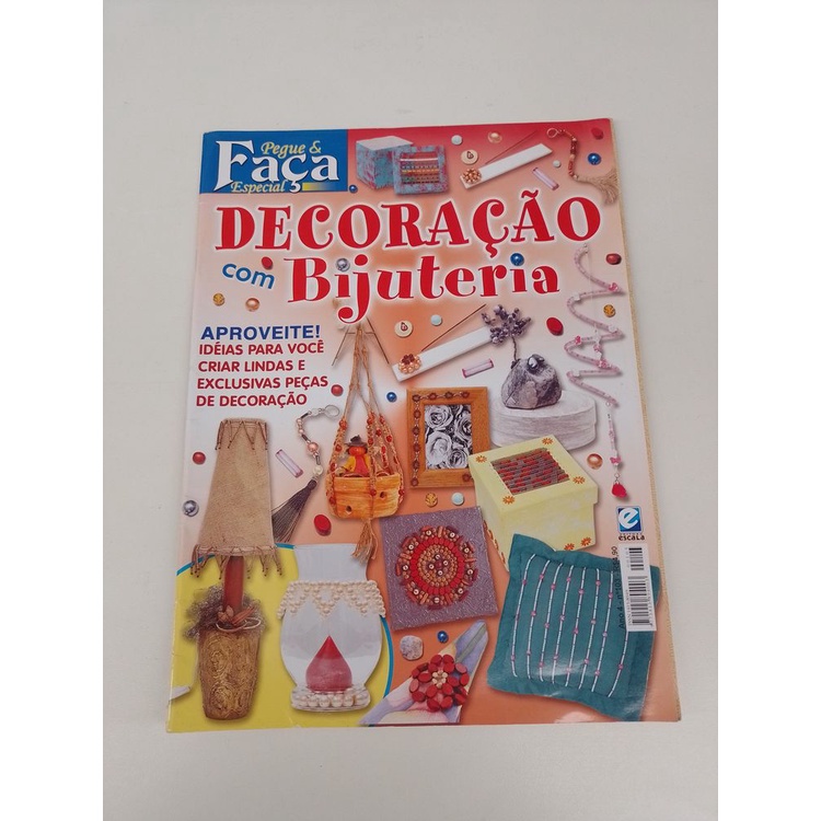 Revista Pegue A Faça Especial Decoração Com Bijuteria Q855