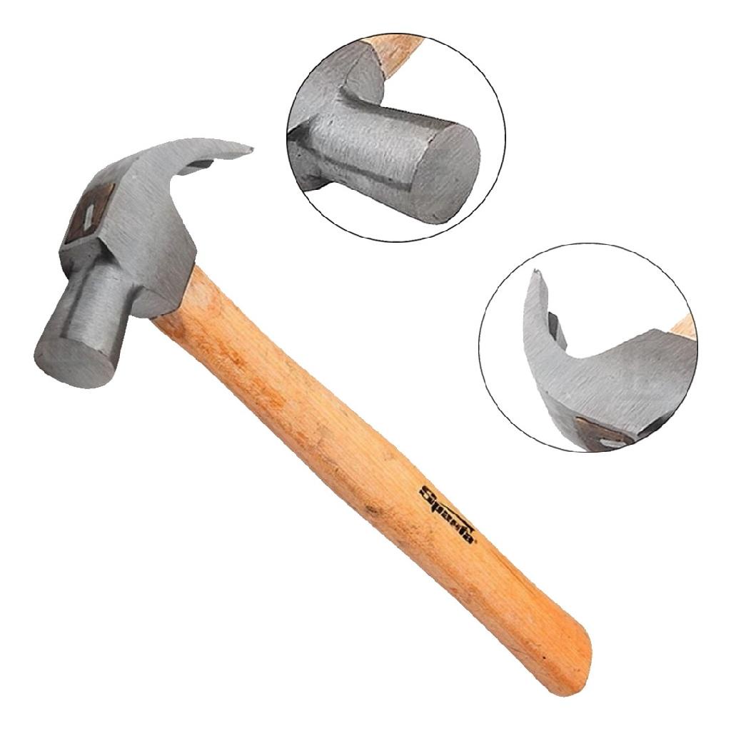 Martelo Unha 20mm Com Cabo De Madeira - Sparta em Oferta na Shopee