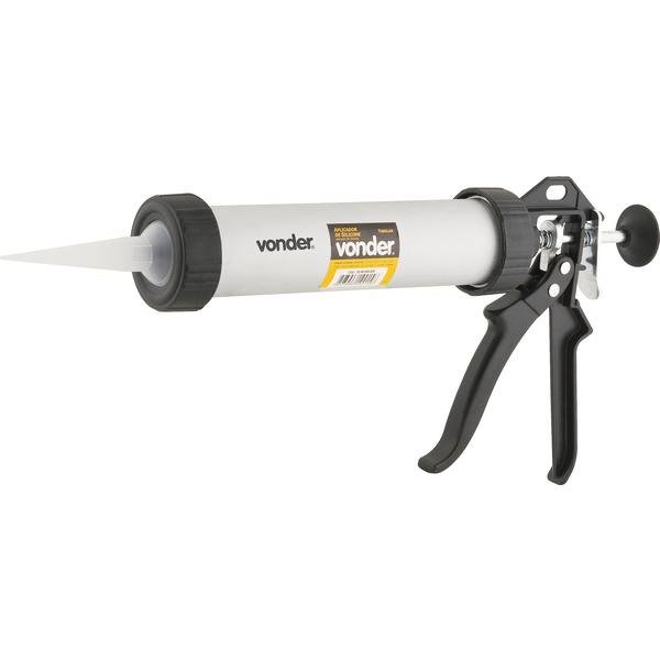 Aplicador Tubular para Silicone 400 ml Vonder em Alumínio em Oferta na Shopee