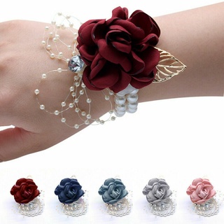 Pulseira Com Contas De Pérolas Corsage Para Casamento/Formatura/Festa/Damas De Honra