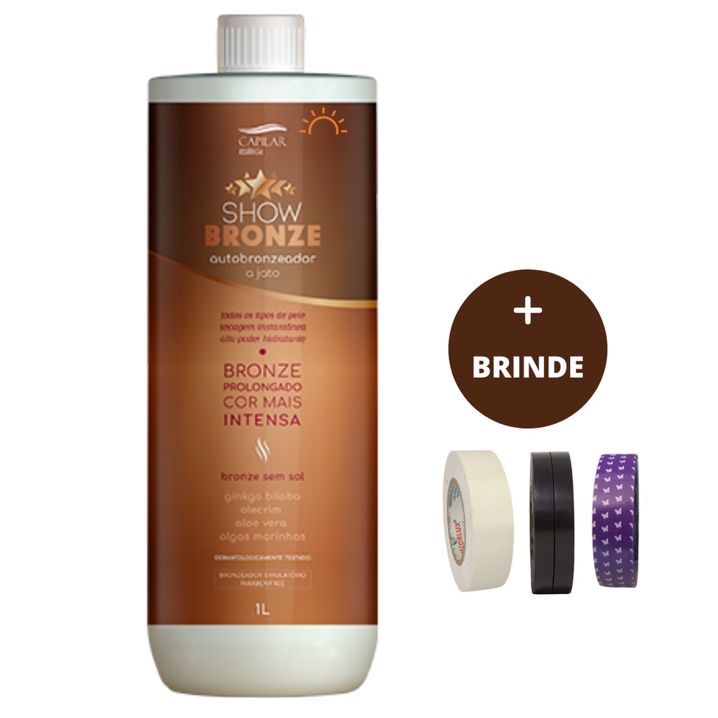 Autobronzeador Bronze sem Sol Gelado + Fitas Shopee Brasil