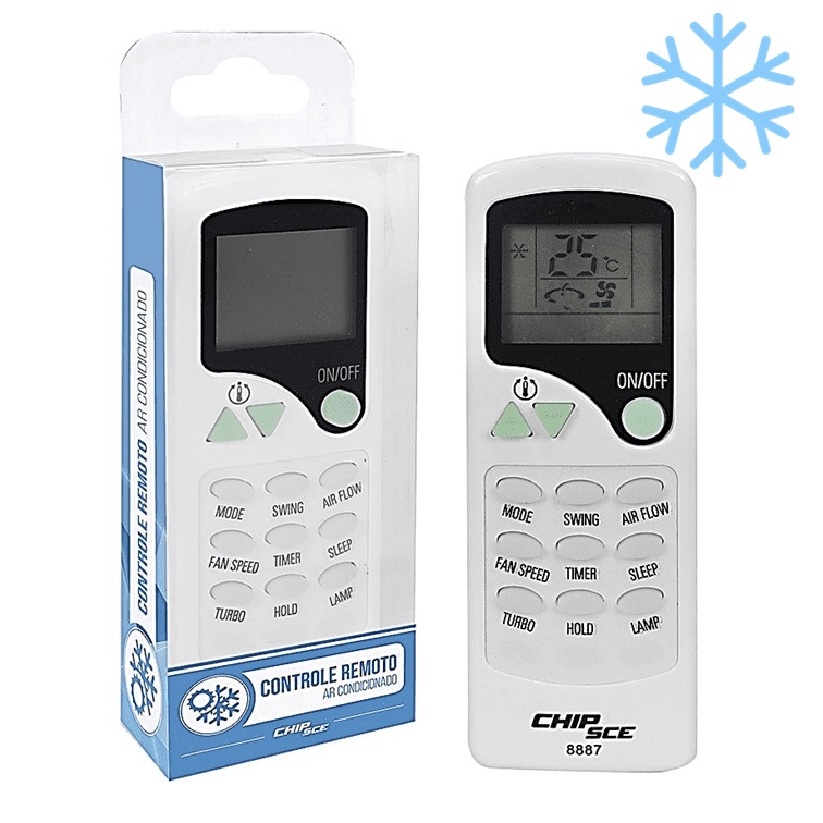 Controle Remoto Universal + De 1000 Marcas Para Aparelhos AR Condicionado 0268887