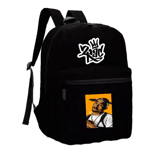 Mochila Tupac shakur 2pac Rap rapper Bolsa Infantil +7 Anos / adulto / adolescente Mochila Unissex