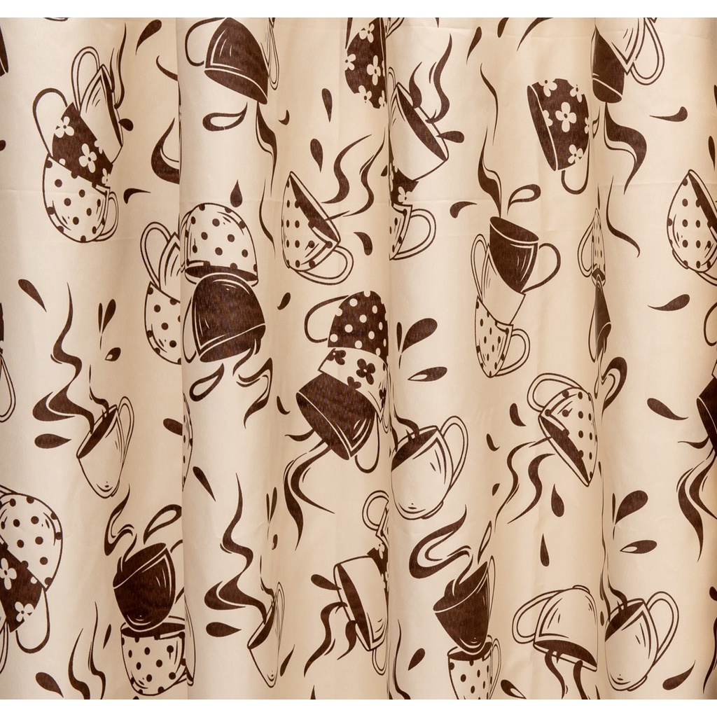 Cortina p/ Pia Cozinha em Oxford 3,00m x 80cm - Oxford Estampado em Oferta na Shopee