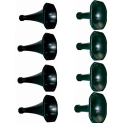 Kit 4 Corneta Longa Ou Curta Cone De Plastico Para Drivers