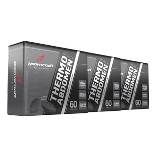 3x Thermo Abdomen Black 60 Comp Bodyaction