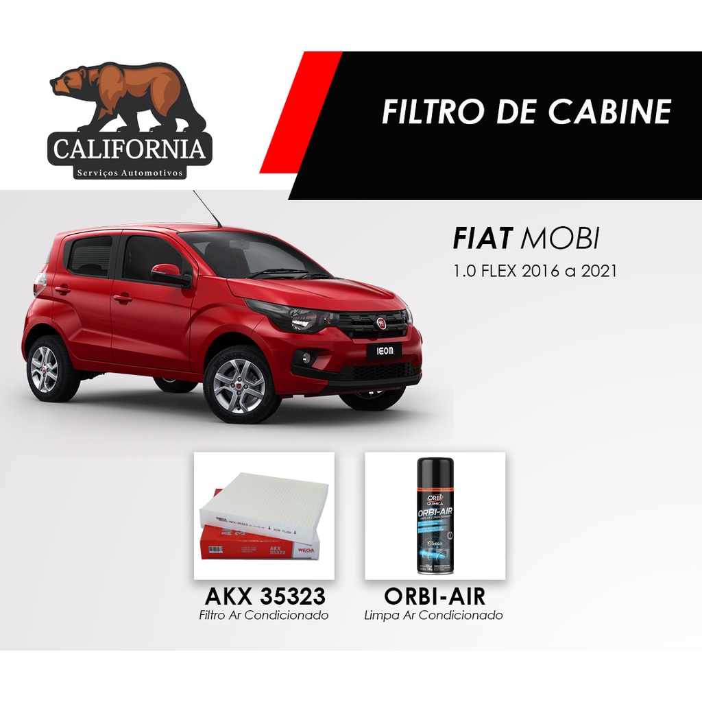 Filtro Cabine ar Condicionado Fiat Mobi