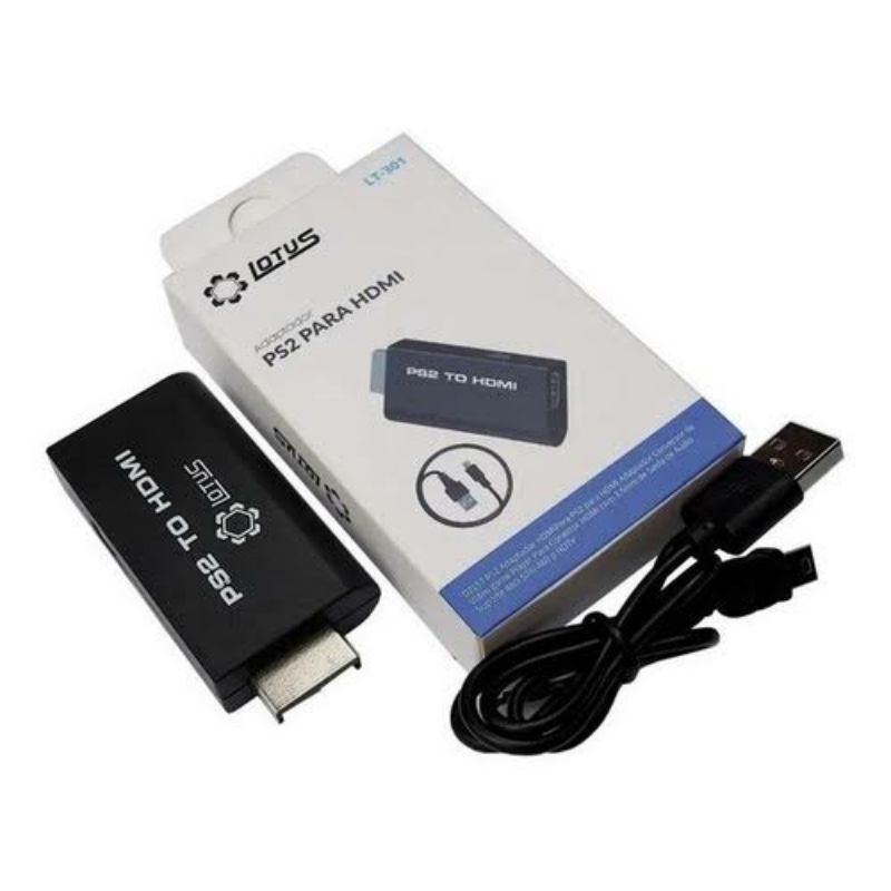 Conversor adaptador vídeo PS2 To HDMI Lotus LT-301(ORIGINAL)