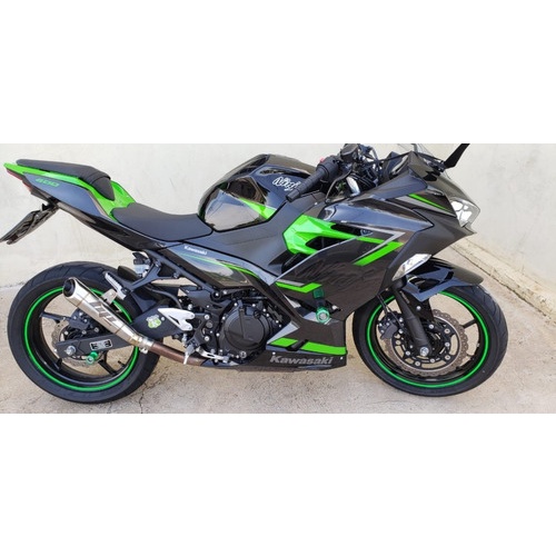 Ponteira Esportiva Hp Evo Z400 Escapamento Ninja 400 Kawasaki Inox