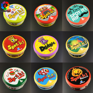 2020 De Alta Qualidade Jogo De Cartão Com Caixa De metal Desfrutar É Para Reunir Em Família Como Melhor Presente as Crianças dobble Tabuleiro em Oferta na Shopee