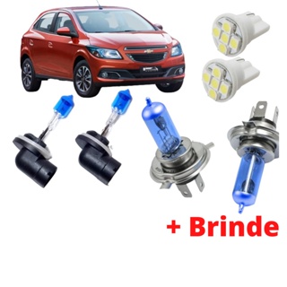 Kit Lampada Farol Super Branca Onix Prisma 2012 2013 2014 2015 2016 2017 2018 COM BRINDE em Oferta na Shopee