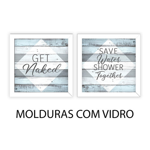 Kit Quadros Decorativos Banheiro Toalete Lavabo Get Naked Shopee