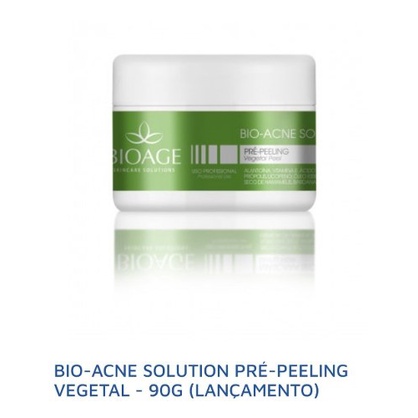 Bio Acne Pre Peeling Vegetal Peles Com Acne Bioage 90g