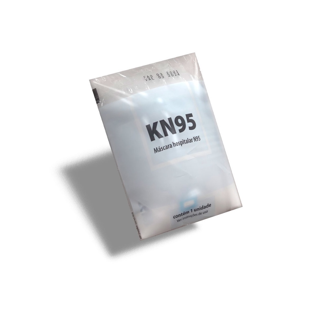 Kit Máscara Facial Pff2 - Kn95 Respirador Sem Válvula 10und