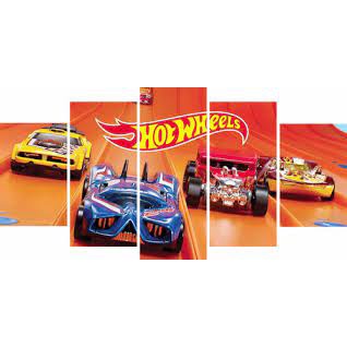 Quadros Decorativos Mosaico Carro Hot Wheels Moderno full hd em Oferta na Shopee