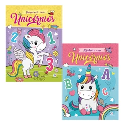 Kit Livros Apoio Escolar Unicórnios