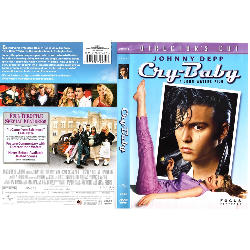 CRY-BABY DVD ORIGINAL - JOHNNY DEPP