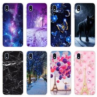 Capa Flexível De Silicone / Tpu Com Estampa Para Samsung Galaxy A01 Core / A01 / A01Core