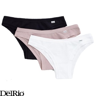 Kit com 3 Calcinhas Biquiní Cotton DelRio em Oferta na Shopee