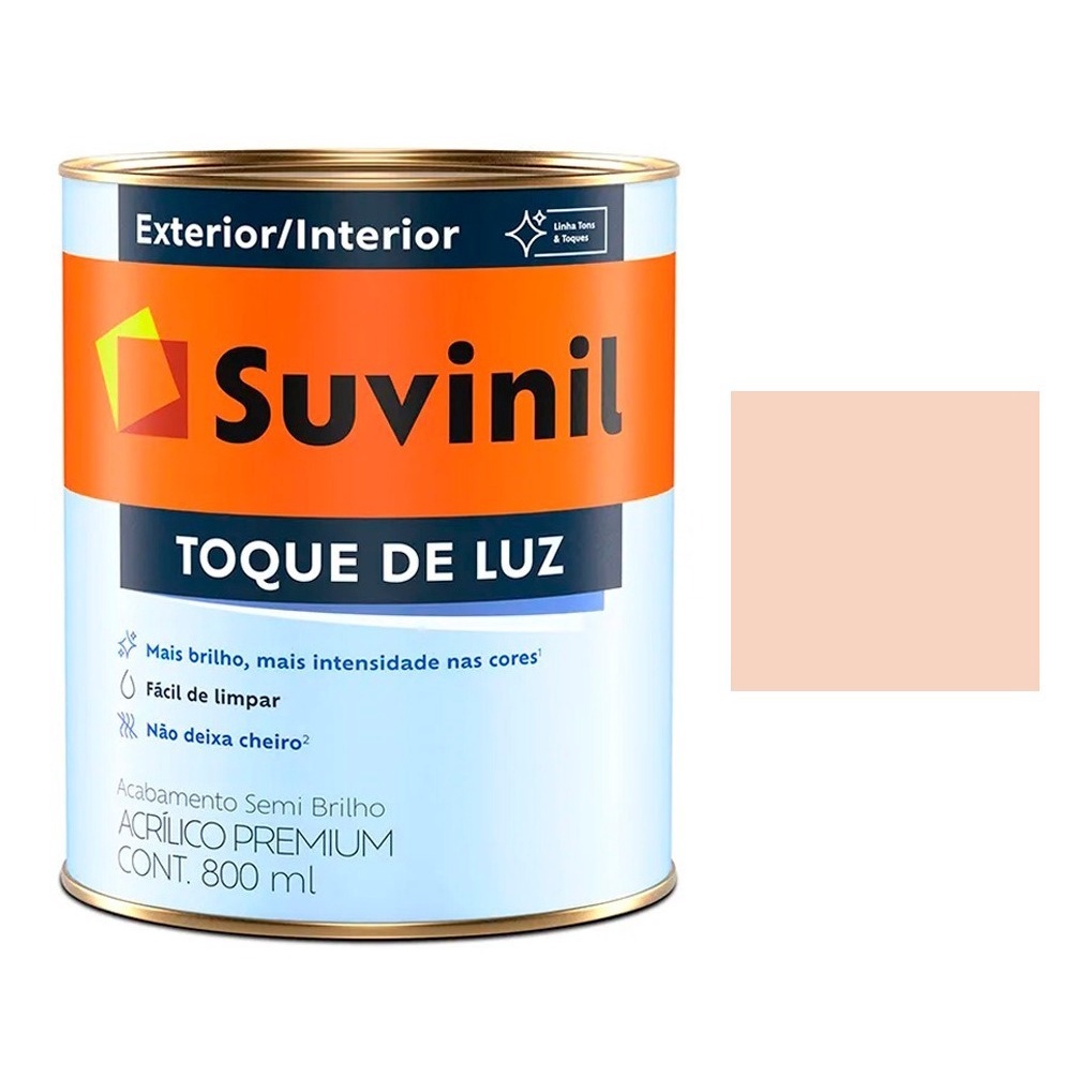 Tinta Pudim De Leite Semi Brilho Toque De Luz Suvinil 900ml | Shopee Brasil