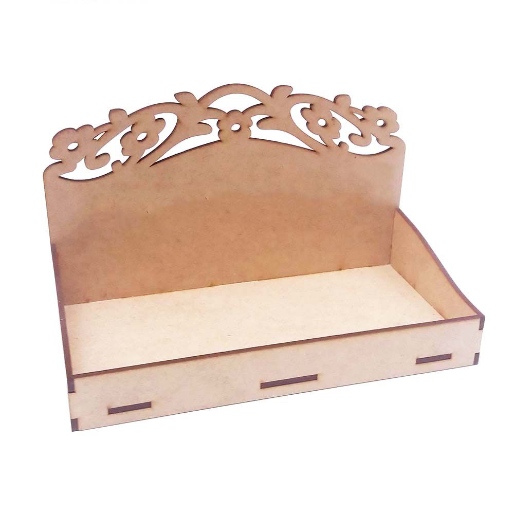 Kit com 5 Bandeja M provençal mdf expositor brownie pão de mel doces