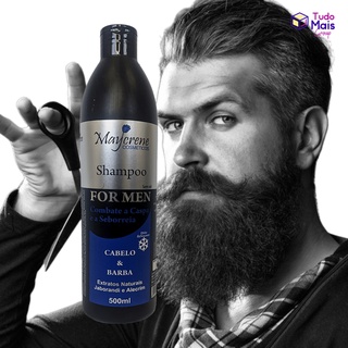 Shampoo Cabelo e Barba For Men 500ml Maycrene