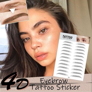 Adesivos / Tatuagem Adesiva 3D para Sobrancelhas a Prova d'Agua de Longa Duracao para Maquiagem Unissex com 10 Par