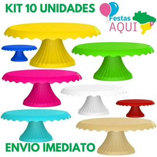 Kit 10 Boleira Cake Renda 22 cm- Suporte de doces- Decoração- Artigos De Festas