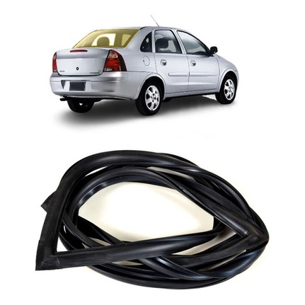 Borracha Vidro Traseiro Vigia Corsa Sedan Novo 2002 A 2012 em Oferta na Shopee