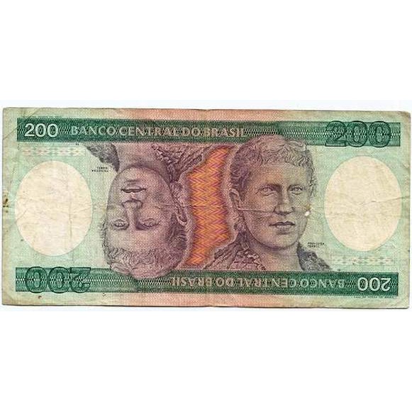 089 Cdl- Brasil Lote com 4 Cédulas- Cr$.200,00 Cruzeiro 1981- Série: A 1571- 2084- 2091- 3265