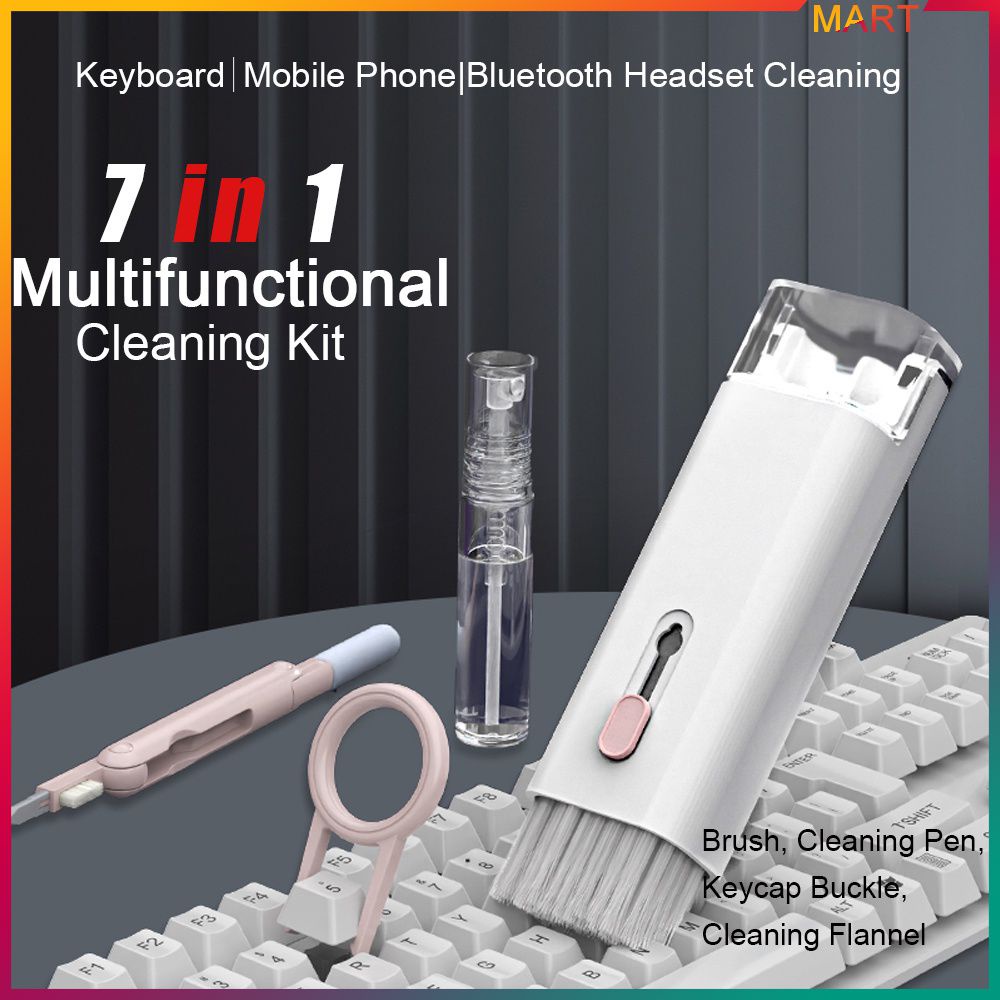 Kit de escova de limpeza de teclado 7 em 1 multifuncional port til para
